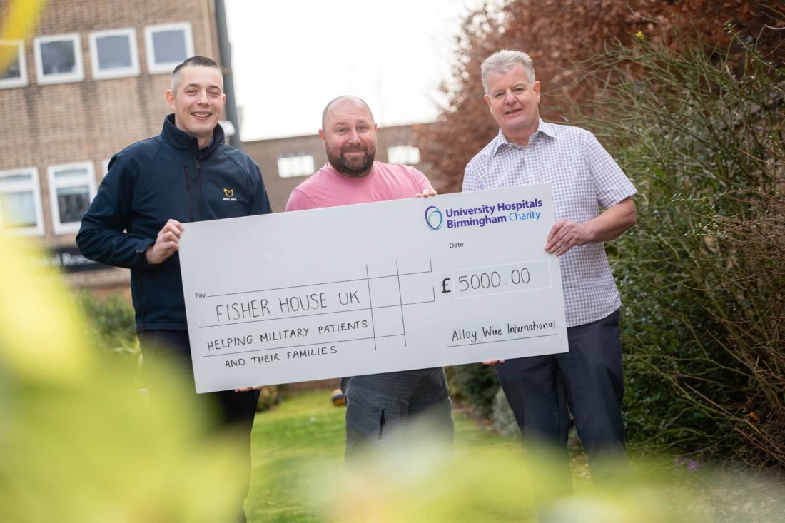 Home is where the heart is as AWI donates £5k to Fisher House - Alloy Wire International 9